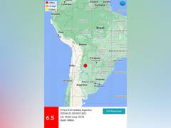 
      
      6.5 magnitude earthquake jolts Argentina
      
      