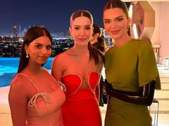 
      
      Suhana Khan, Shanaya Kapoor meet Kendall Jenner in Dubai
      
      