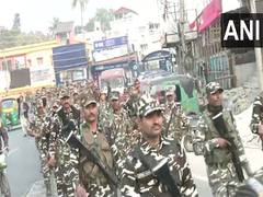 
      
      Tripura: Police, CAPF conduct flag march in Agartala
      
      