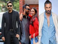 
      
      Ajay Devgn wishes Athiya Shetty, KL Rahul 