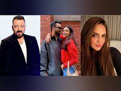 
      
      Sanjay Dutt, Esha Deol shower blessings on Athiya, KL Rahul
      
      