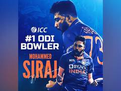 
      
      Mohammed Siraj claims top spot in ICC's ODI bowler rankings
      
      