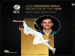 
      
      South Africa's Marco Jansen crowned as ICC Men's Emerging Cricket
      
      