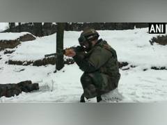 
      
      J-K: Army patroling at 7200 ft amid snowfall
      
      