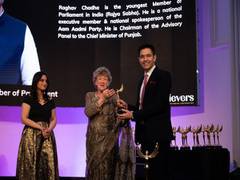 
      
      AAP MP Raghav Chadha receives 