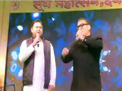
      
      Bihar Deputy CM duets with Bollywood singer Abhijeet
      
      