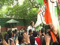 
      
      Rahul Gandhi receives warm welcome from supporters in Delhi
      
      