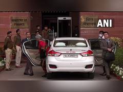 
      
      Budget 2023: FM Sitharaman arrives at North Block ahead of Budget
      
      
