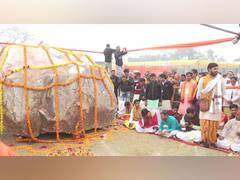 
      
      UP:  Shaligram stones from Nepal reach Ayodhya
      
      