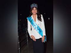 
      
      Aditi Sharma leaves for Mrs Universe competition
      
      