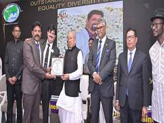 
      
      Mukka Obul Reddy receives The Best Employer Award from Governor
      
      
