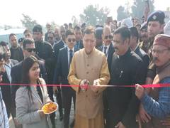 
      
      Uttarakhand CM Dhami inaugurates temporary helipad in Khatima
      
      