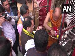 
      
      Nadda, CM Manik Saha offer prayers at Udaipur temple
      
      
