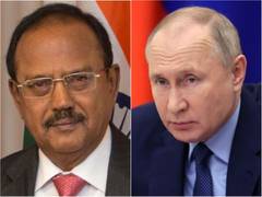 
      
      NSA Ajit Doval calls on Russian Prez Vladimir Putin
      
      