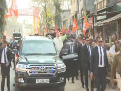 
      
      Tripura: PM Modi holds roadshow in Gomati
      
      