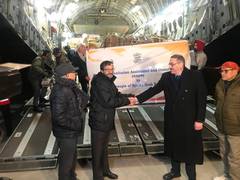 
      
      7th Operation Dost flight reaches Syria with relief material
      
      