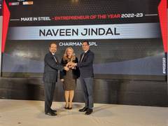 
      
      Naveen Jindal honoured with 'Entrepreneur of the Year award'
      
      