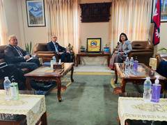 
      
      Indian Foreign Secretary, Nepali Foreign Minister hold bilateral 
      
      