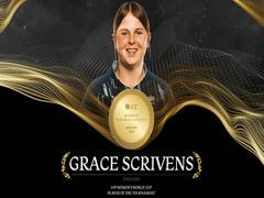 
      
      ICC name Grace Scrivens as Women's player of month for January 
      
      