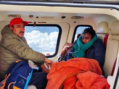 
      
      Himachal: Ailing youth airlifted by Chief Minister's helicopter
      
      