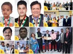 
      
      India Book of Record's feats of record-breaking luminaries
      
      