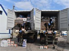 
      
      Indian Army team delivers relief material to Aleppo, Syria
      
      