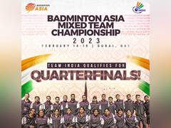 
      
      Badminton Asian Mixed Team C'ships: India top Group B 
      
      