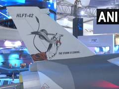 
      
      Lord Hanuman's image again pasted on HAL's model aircraft
      
      