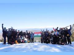 
      
      Parmanu Defence Institute students, staff conquer Nag Tibba
      
      