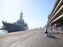 
      
      Japanese warship JS Makinami on goodwill visit to Mumbai
      
      