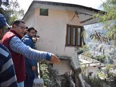 
      
      Joshimath: Chamoli DM inspects landslide-affected areas
      
      