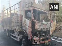 
      
      Telangana: Truck carrying transformer oil catches fire
      
      