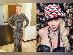 
      
      Pink reveals Madonna invited her to join in on 2003 VMAs kiss
      
      