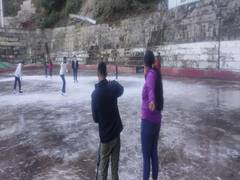 
      
      With unusual weather conditions ice-skating rink losing its glory
      
      