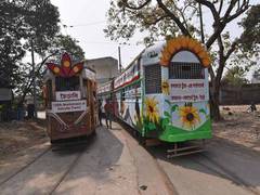 
      
      Celebrations over 150 years of Kolkata's 'pride' trams
      
      