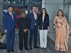 
      
      Danish royal couple arrive in India
      
      