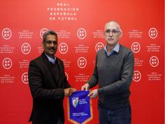 
      
      AIFF secy gen visits Spanish FA counterpart
      
      