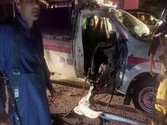 
      
      Bomb attack in Balochistan: 2 police officers killed
      
      