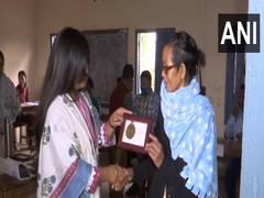 
      
      First five Meghalaya voters receive mementos
      
      