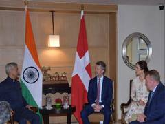 
      
      EAM S Jaishankar meets Danish royal couple
      
      
