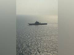 
      
      INS Vikramaditya carrying out sea trials post-refit 
      
      