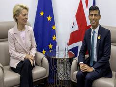 
      
      UK PM Sunak to meet EU chief Leyen to finalise N Ireland deal
      
      