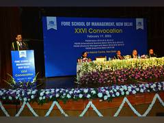 
      
      XXVI Convocation of FORE School of Management, New Delhi 
      
      