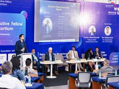 
      
      Naveen Kumar and Dr Hamid Bouchikhi at Woxsen Univeristy
      
      