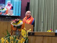 
      
      FM takes part in credit outreach programme of central schemes
      
      