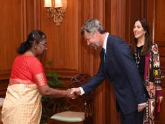 
      
      Danish royal couple calls on President Droupadi Murmu
      
      