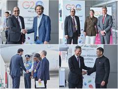 
      
      FMs of five nations reach India for FMM under G20
      
      
