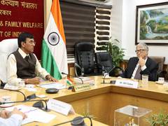 
      
      Mansukh Mandaviya meets Microsoft founder Bill Gates
      
      