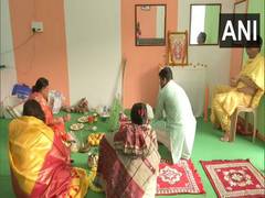 
      
      Agartala: BJP performs puja ahead of Tripura Assembly poll result
      
      