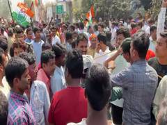 
      
      Sagardighi bypolls: Celebration at Congress camp as party leads
      
      